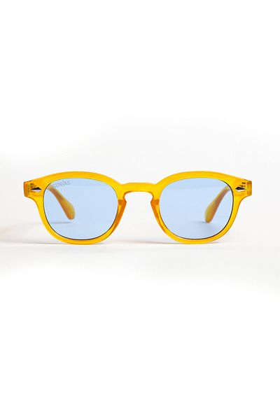 Sunbas Sunglasses Portofino Honey Light Blue Sunglasses For Men And Women