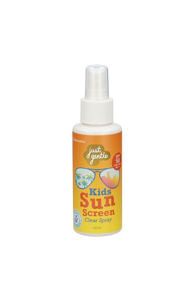 just gentle Kids Sunscreen Clear Spray SPF 50 PA+++ Reef Safe Non Nano - Reef safe & Ocean friendly.