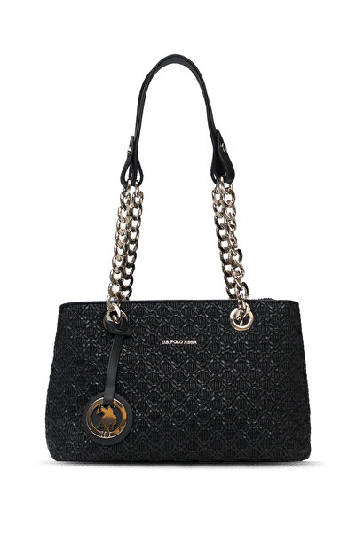 U.S. Polo Assn. حقيبة كتف نسائية سوداء Us25692