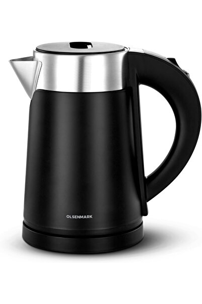 Olsenmark غلاية كهربائية سعة 1.0 لتر - قوة 800 واط مع أمان ضد الحرارة الزائدة وتصميم سهل التنظيف