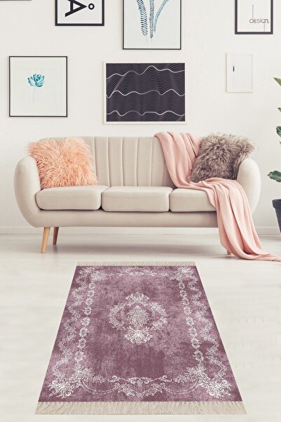 on the clouds Osmanlı Desen Çerçeveli Dijital Baskı Yıkanabilir Kaymaz Taban ...