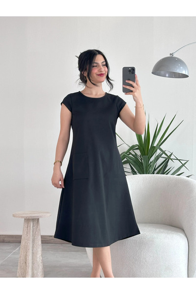 Kyra Studios Siyah Japon Elbise 2201