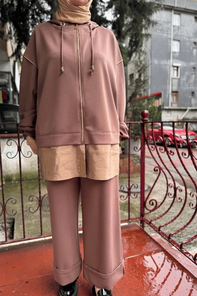 Ghisa Coffee Color Set - 25Ygstkm4837 Model