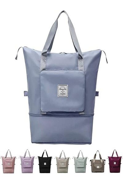 OLDSO Foldable Washable Waterproof Lightweight Large Travel Duffel Bag