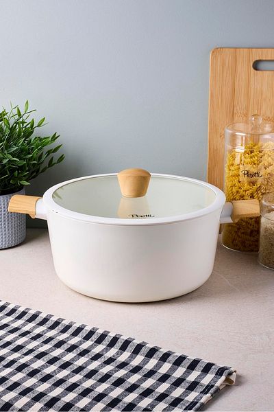 Perotti Danish Cook Beige Induction Bottom Deep Pot 26 cm