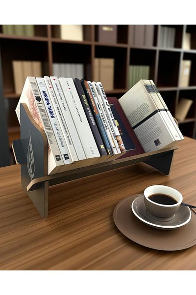 1000Nar Desktop Bookshelf / Portable Bookshelf /Desktop Organizer / Embroidered Bookshelf 45cm X 14.5cm X 21cm
