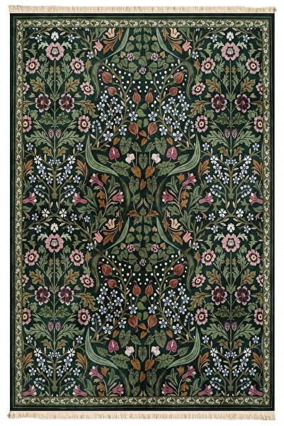 Markaev Yaprak Baskılı Dokuma Taban Halı 197 YNG