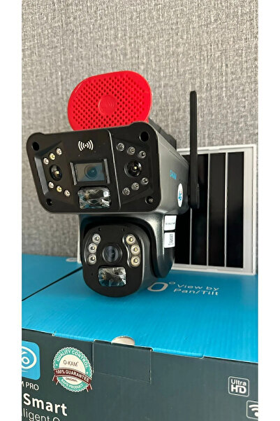 O-KAM Solar 3915 4g Güneş Enerjili Dual Lens 360° Görüş Akıllı Güvenlik Kamerası