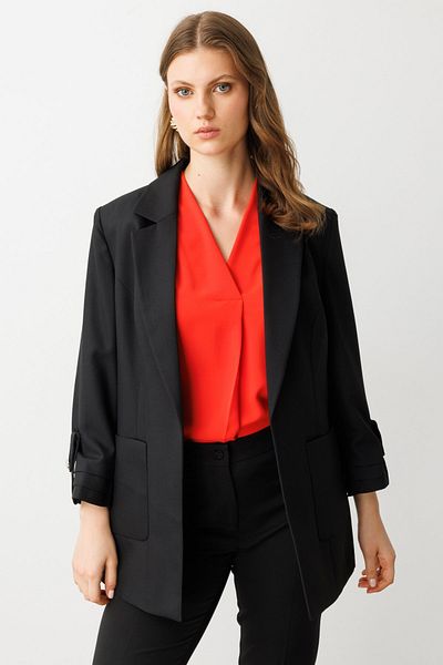 Ekol Pleated Jacket with Bag Pockets