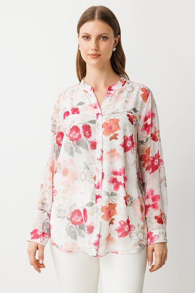 Ekol Self Patterned Plus Size Blouse