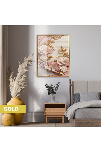 Harikabirev ΥΠΕΡΑΣΤΗ | ΜΟΝΤΕΛΟ ΛΟΥΛΟΥΔΙΟ PIN&GOLD | ΤΡΑΠΕΖΙ ΚΑΘΕΤΟ ΜΟΝΟ ΜΕ ΠΛΑΙΣΙΟ ΘΕΡΜΑΝΤΗΜΕΝΟ ΓΥΑΛΙ