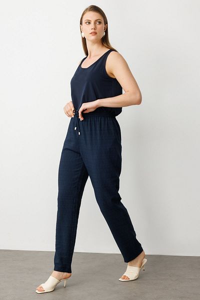 Ekol Large Size Trousers with Elastic Waist