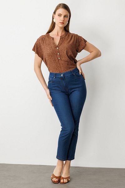 Ekol Five Pocket Trousers with Elastic Waist