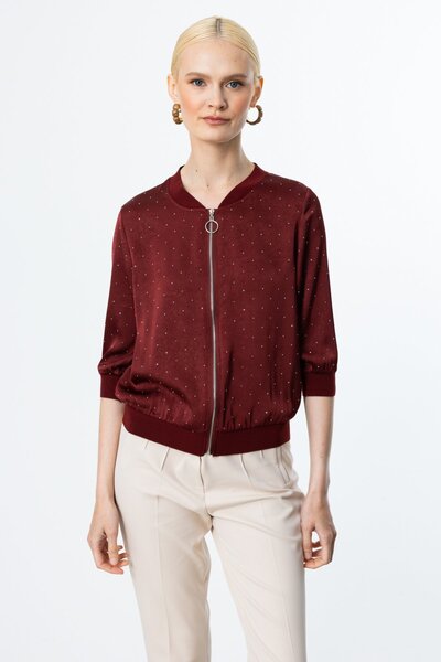 ON Ribanalı Taşlı Ceket