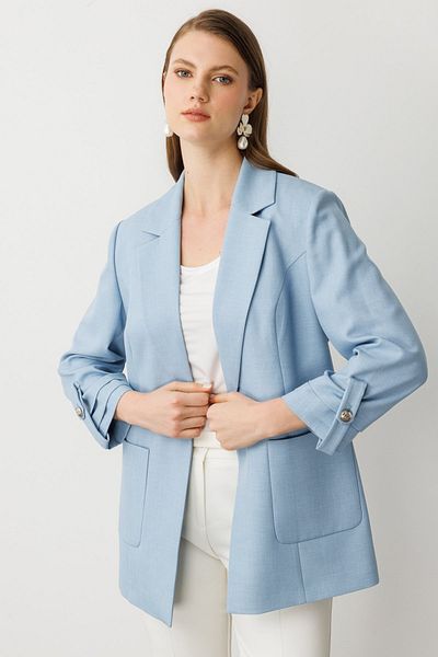 Ekol Pleated Jacket with Bag Pockets