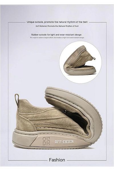 AyShop Pantofi de piele intoarsa confortabili, eleganti, flexibili, casual pentru barbati