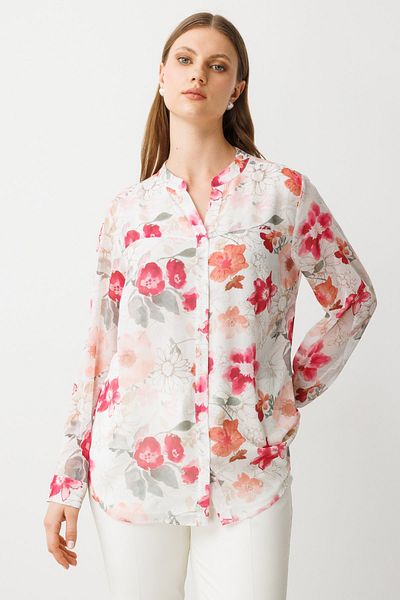 Ekol Self Patterned Plus Size Blouse