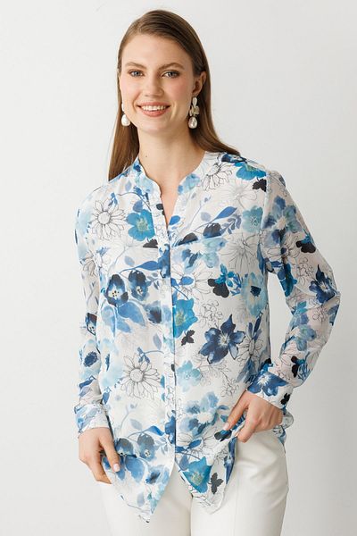 Ekol Self Patterned Plus Size Blouse
