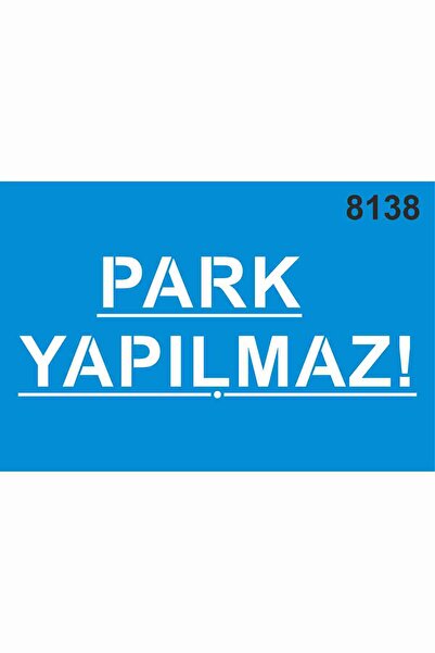 StencilSepeti No Parking - Stencil Painting Template