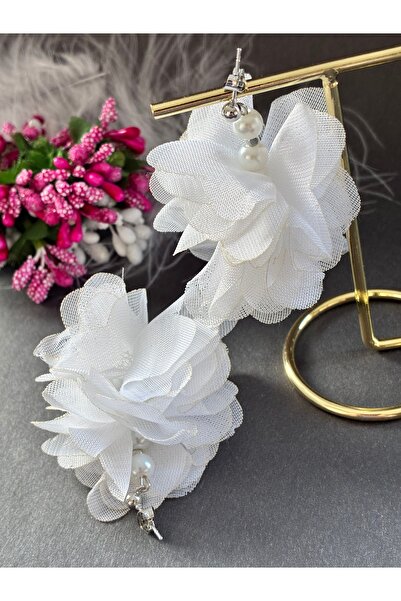 Nevgiss Aksesuar Tarnish Free Flower Earrings Pair with Nickel Plated Material