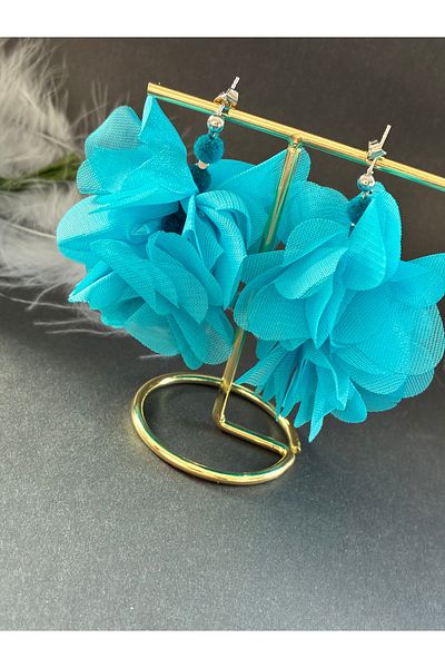 Nevgiss Aksesuar Tarnish Free Flower Earrings Pair with Nickel Plated Material