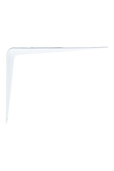 ACE 18-Gauge Wall Mount Decorative Steel Shelf Bracket White 6 x 8inch