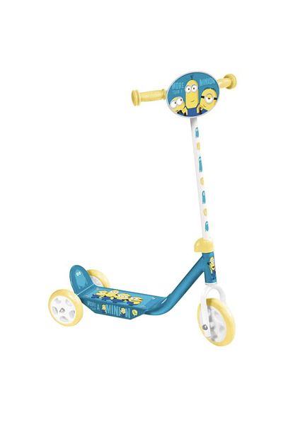 STAMP Trotineta cu 3 roti, model Minions, max 20 kg, 2+, ghidon reglabil, 54x68-73.5x23 cm, albastru
