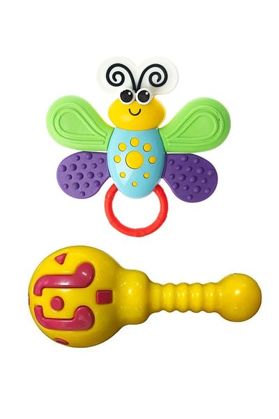 ByCaretta By Caretta Butterfly Teethers Maracas Rattle