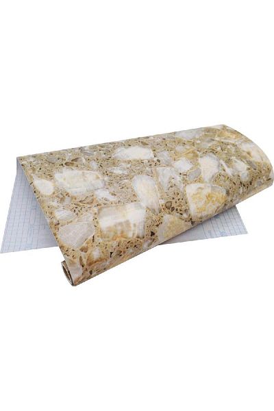 Roco Adhesive Roll Cover – Marble Pattern M114, Grey, 5 yd x 45 cm