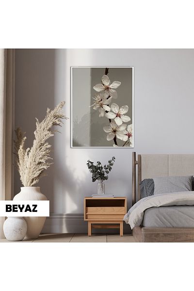 Harikabirev ΥΠΕΡΑΣΤΗ | ΛΕΥΚΟ ΛΟΥΛΟΥΔΙ ΜΟΝΤΕΛΟ DALI (FLORAL) | ΤΡΑΠΕΖΙ ΚΑΘΕΤΟ ΜΟΝΟ ΜΕ ΠΛΑΙΣΙΟ ΘΕΡΜΑΝΤΗΜΕΝΟ ΓΥΑΛΙ