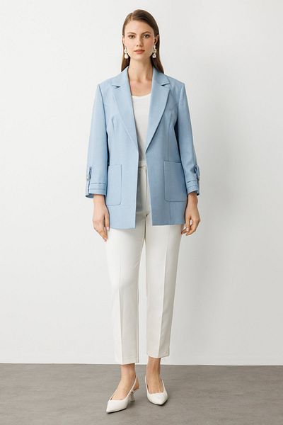 Ekol Pleated Jacket with Bag Pockets