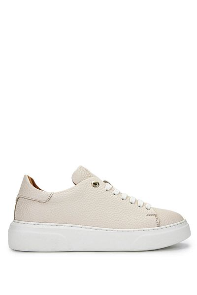 Tamer Tanca Women's Genuine Leather Beige Sneakers & Sports Shoes