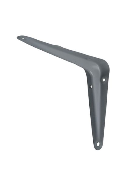 ACE 18-Gauge Wall Mount Decorative Steel Shelf Bracket Grey 4 x 5inch