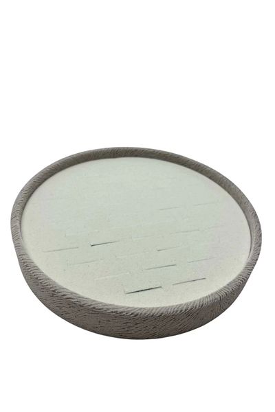 MeGass Dekor Cylinder Model Suede Fabric 20/20 cm Ring Table