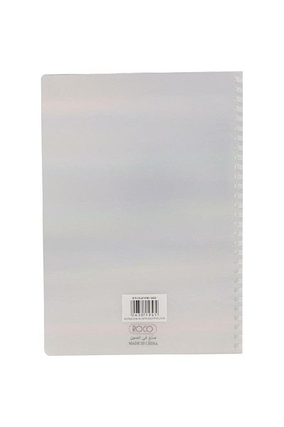 Roco Notebook – B5, 160 Pages, Lined, Plain Silver Cover