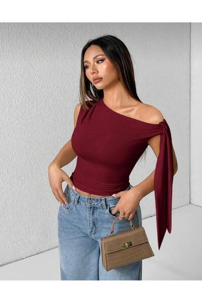 MEGOMEL Αμάνικη μπλούζα με λεπτομέρεια με δέσιμο στον ώμο