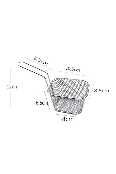 YDGR Square Stainless Steel French Fry and Presentation Strainer – Durable and Stylish 304