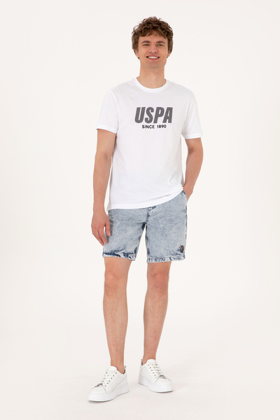 U.S. Polo Assn. Men's Light Blue Jean Shorts 50301836-Dn0021