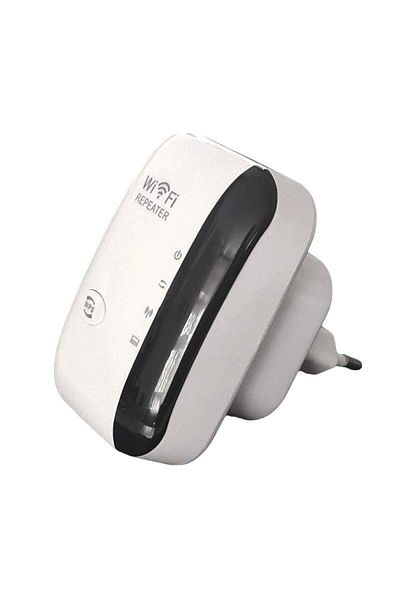 SIKS Adaptor wireless, amplificator de semnal Wi-Fi, 2.4 Ghz, 300 Mbps, acoperire 10 m, slot LAN