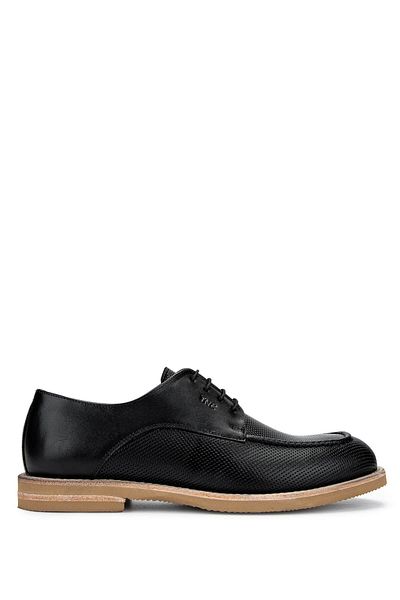 Tamer Tanca Men's Genuine Leather Black Casual Shoes