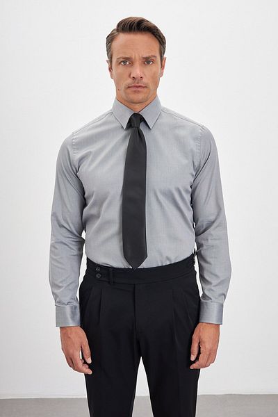 Paşahan Comfort Fit 100% Cotton Classic Collar Men's Shirt