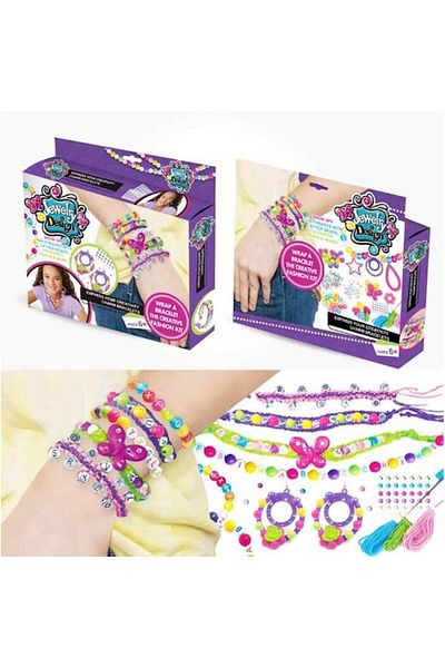ideal STORE Set de Creatie idealStore JDesign, Bratari personalizate, Cercei, Bijuterii, 6 culori, Margele si Li