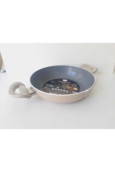 bir sürü eşya pak market Ceramic Coating No. 20 Lidless Pan Double Handle Non-Stick Pan (Evinda)