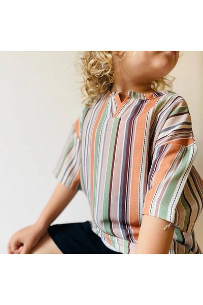 Yalçınoğlu Kids Linen Top & Muslin Shorts Set for Kids (Ages 3-12) – Colorful and Comfortable Summer Style