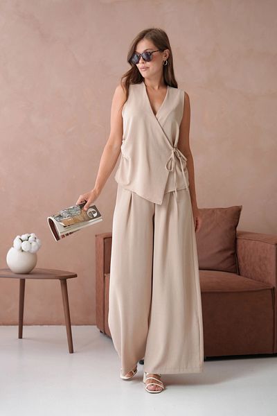 Park Karon Blouse Pants Double Linen Suit