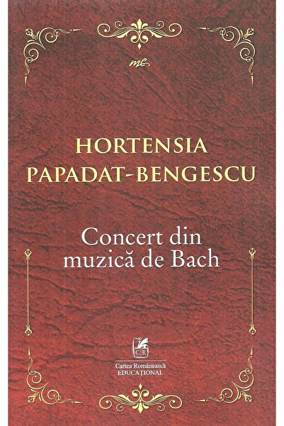 Editura Cartea Romaneasca Educational Concert din muzica de Bach, Hortensia P...