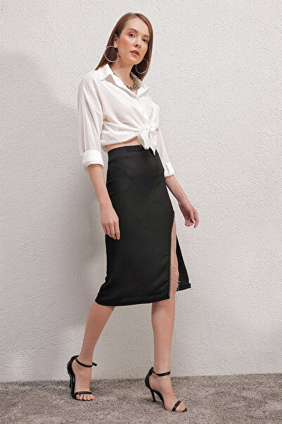 MEECY φούστα με λεπτομέρεια αλυσίδας