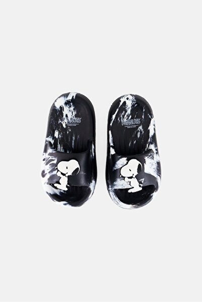 PEANUTS Toddlers Boy Slip On Slides, Multicolor