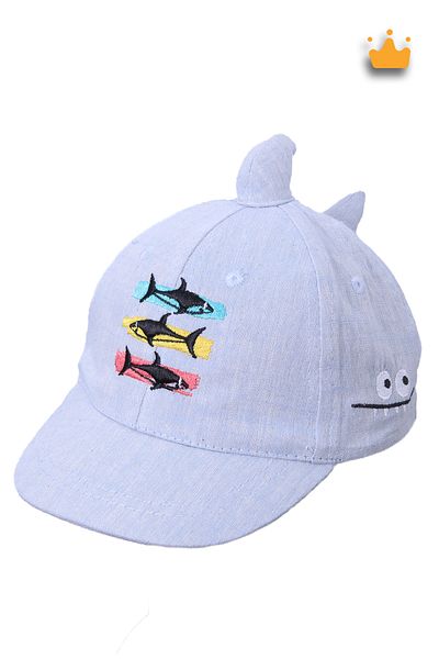 Kitti 1-3 ani 50 cm Bebeluș băiat Copil Vară Drăguț Baby Shark Pălărie reglabilă Căciulă Albastru Y2311004