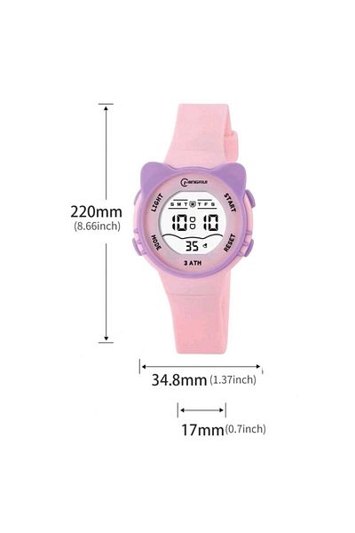 MİNGRUİ Children's watch with cat design, waterproof